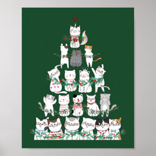 Weihnachtskatze Funny Tree Funny Poster