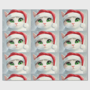 Weihnachtskatze geschenkpapier