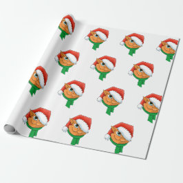 Weihnachtskatze Geschenkpapier