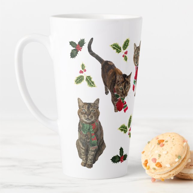 Weihnachtskatze Hohe Tasse (Beispiel)