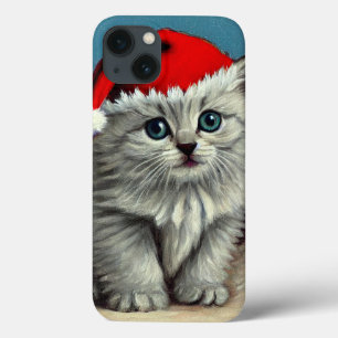 Weihnachtskatze im Weihnachtsmannmütze Case-Mate iPhone Hülle