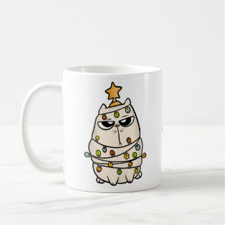 Weihnachtskatze Kaffeetasse