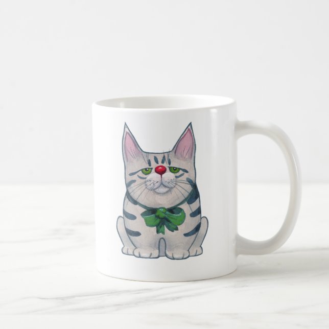 Weihnachtskatze Kaffeetasse (Rechts)