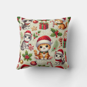 Weihnachtskatze Kissen