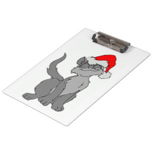 WEIHNACHTSKATZE KLEMMBRETT
