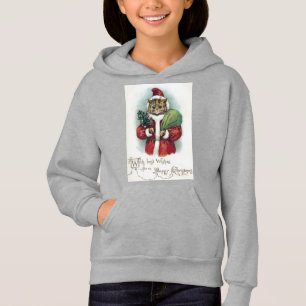 Weihnachtskatze, Louis Wain Hoodie