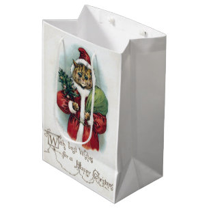 Weihnachtskatze, Louis Wain Mittlere Geschenktüte