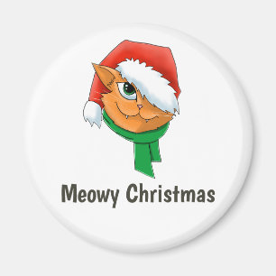 Weihnachtskatze Magnet