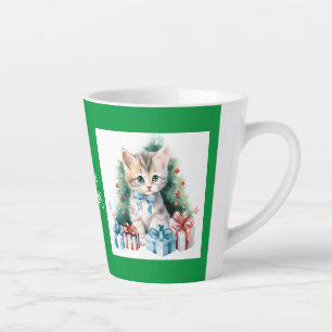 Weihnachtskatze Milchtasse