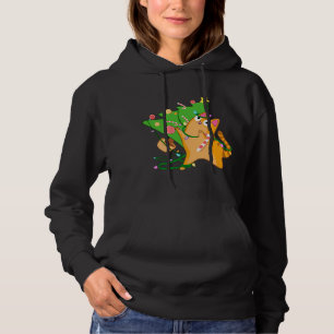 Weihnachtskatze Orange Tabby mit Zoomies xmas tree Hoodie