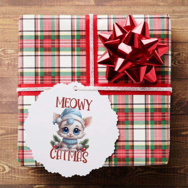 Weihnachtskatze Ornament Karte (Insitu (Geschenk))