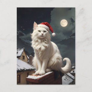 Weihnachtskatze Postkarte