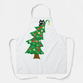 Weihnachtskatze Schürze