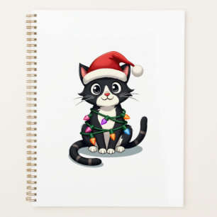 Weihnachtskatze Smoking schwarze Katze xmas Lichte Planer