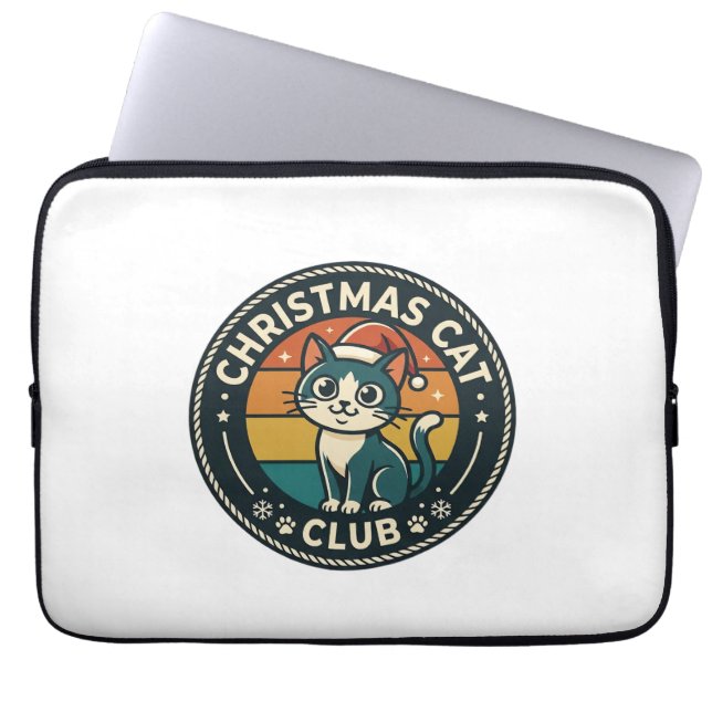 Weihnachtskatze Süße Kitty Design - Weihnachtskatz Laptopschutzhülle (Vorderseite)