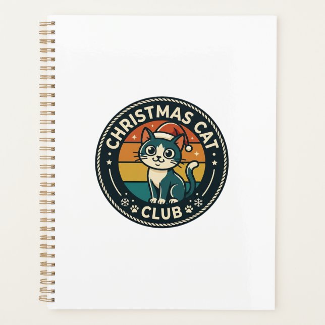 Weihnachtskatze Süße Kitty Design - Weihnachtskatz Planer (Vorderseite)