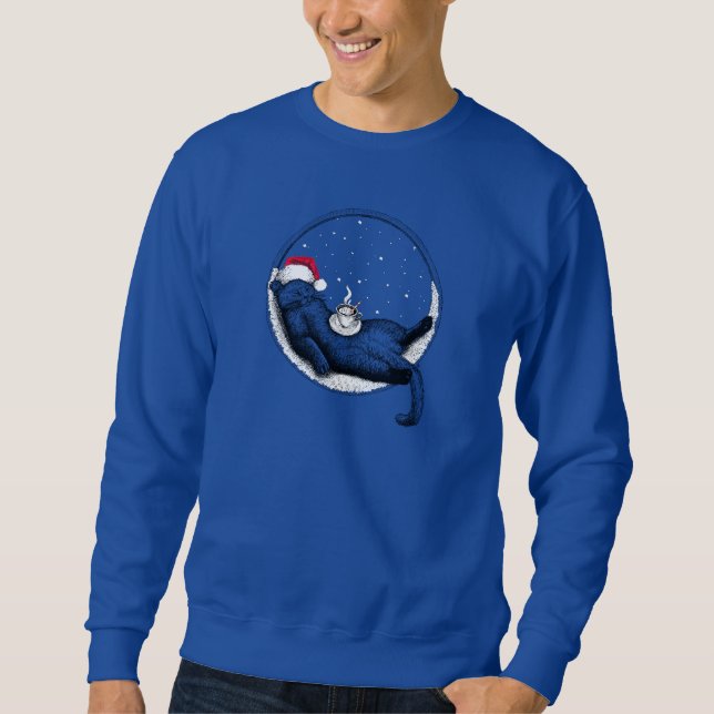 Weihnachtskatze Sweatshirt (Vorderseite)