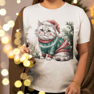Weihnachtskatze T-Shirt