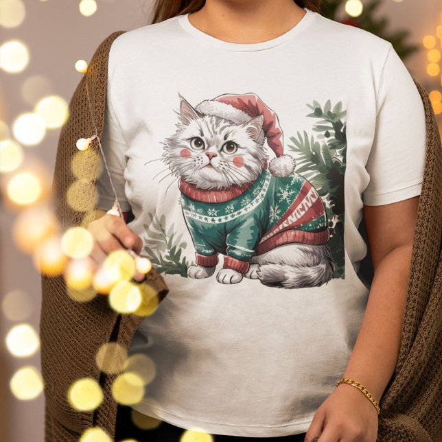 Weihnachtskatze T-Shirt (Christmas Cat Tee)