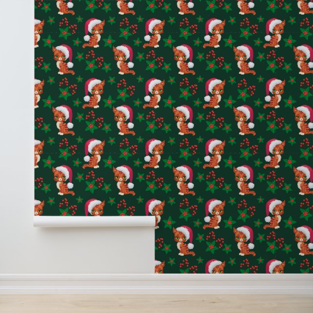Weihnachtskatze Tapete (Anwendung)