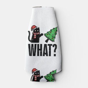 Weihnachtskatze Tipping Xmas Tree Funny Flaschenkühler