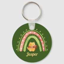Weihnachtskatze und Regenbogen Personalisierter Sc