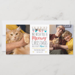 Weihnachtskatzen + Antlers Holiday Foto Card