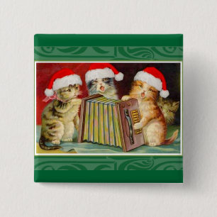 Weihnachtskatzen Button