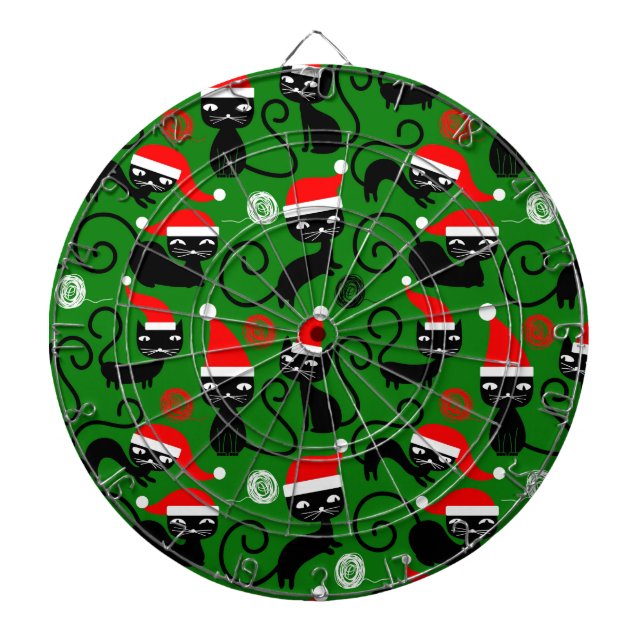 Weihnachtskatzen Dartscheibe (vorne)
