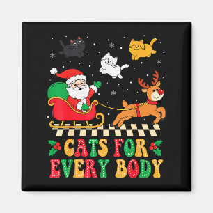 Weihnachtskatzen für jeden lustigen Weihnachten Fr Magnet