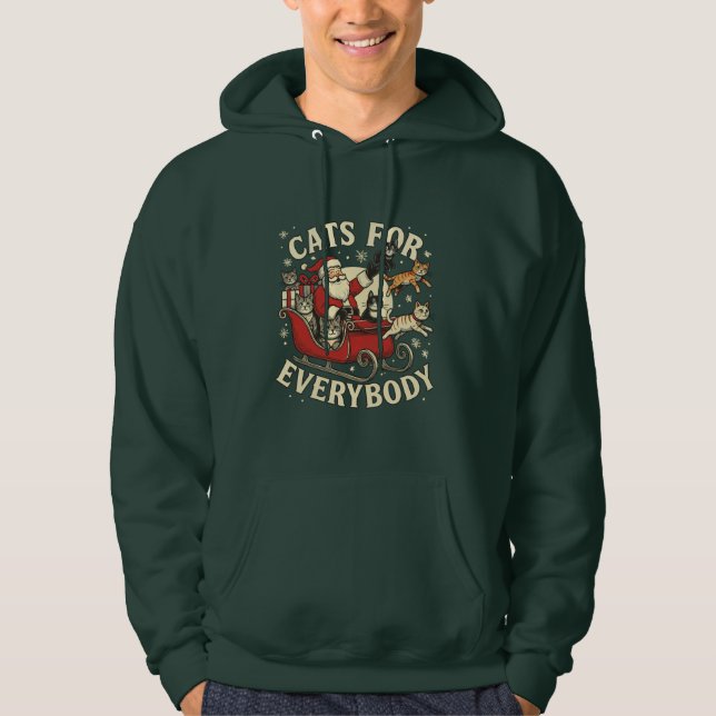 Weihnachtskatzen  hoodie (Vorderseite)