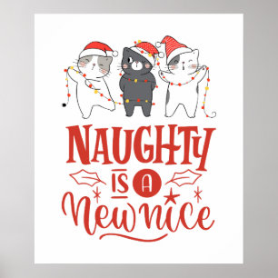 Weihnachtskatzen, Naughty ist der neue Nizza-Urlau Poster