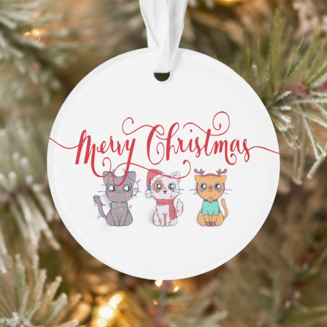 Weihnachtskatzen Ornament (Baum)