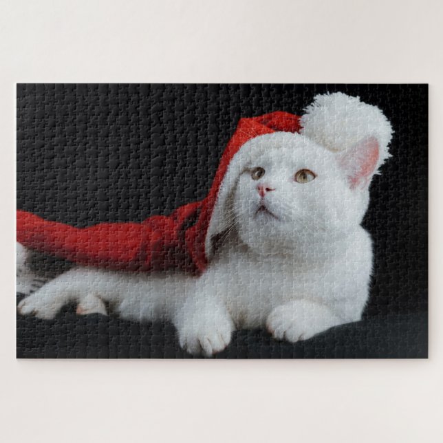 Weihnachtskatzen-Puzzle (Horizontal)