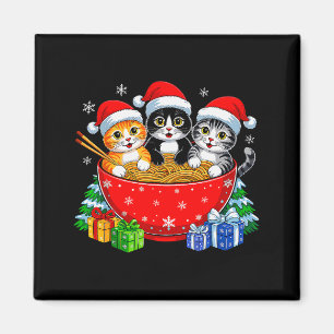 Weihnachtskatzen Ramen Kätzchen Anime Weihnachten Magnet