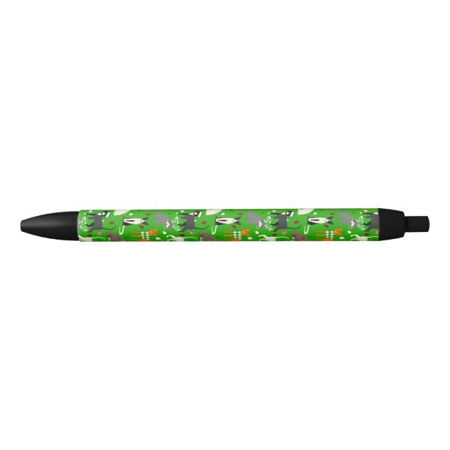 Weihnachtskatzen Schwarzer Tinte Pen Kugelschreiber (Vorderseite)