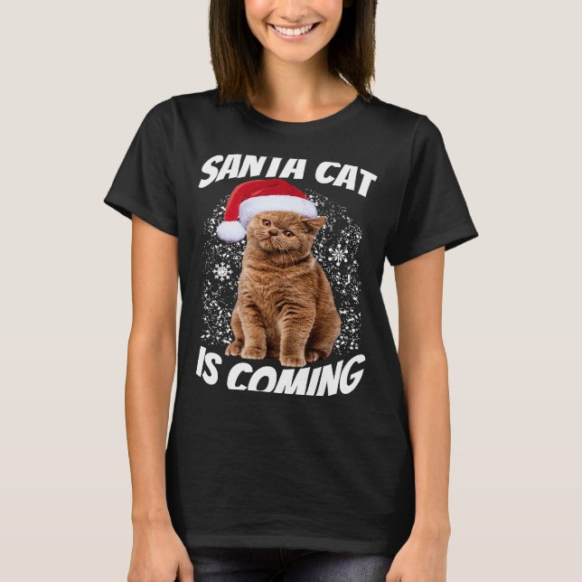 Weihnachtskatzen T-Shirt (Vorderseite)