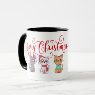 Weihnachtskatzen Tasse