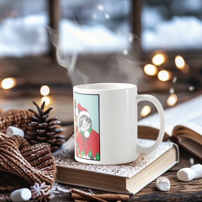 Weihnachtskatzenbuddies Kaffeetasse (Von Creator hochgeladen)
