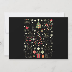 Weihnachtskatzengeschenk für Katzenbesitzer Feiertagskarte