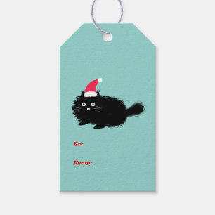 Weihnachtskatzengeschenk Geschenkanhänger