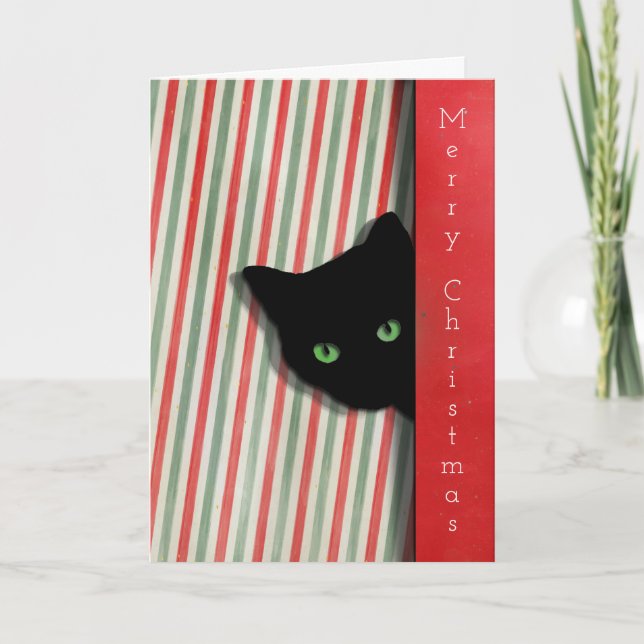 Weihnachtskatzenkarte Karte (Vorderseite)