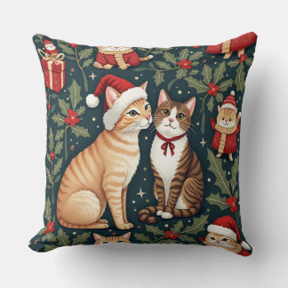 Weihnachtskatzenpolster Kissen