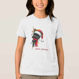 Weihnachtskatzenurlaub Tri-Blend Shirt