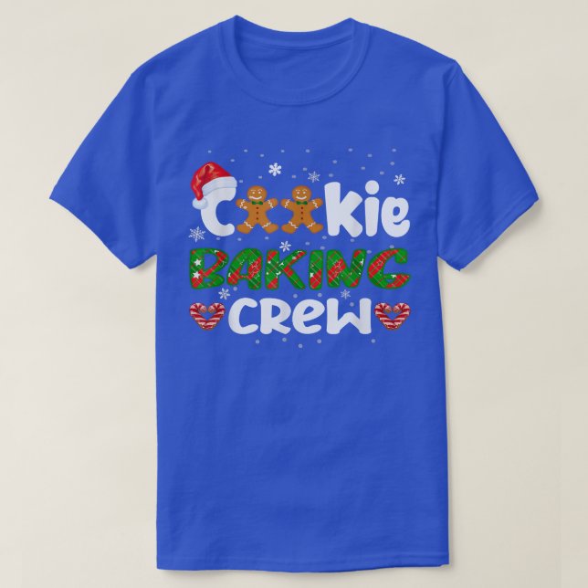 Weihnachtskeks Backgebäck Crew Funny Pajamas Famil T-Shirt (Design vorne)