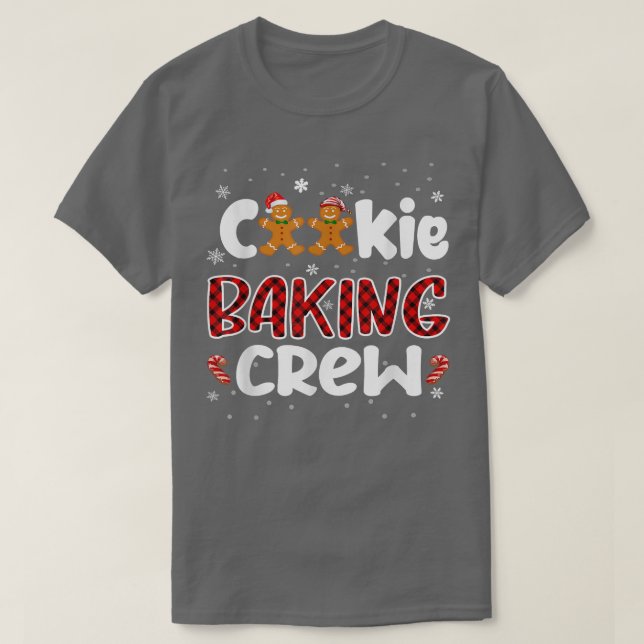 Weihnachtskeks Backgebäck Crew Funny Pajamas Famil T-Shirt (Design vorne)