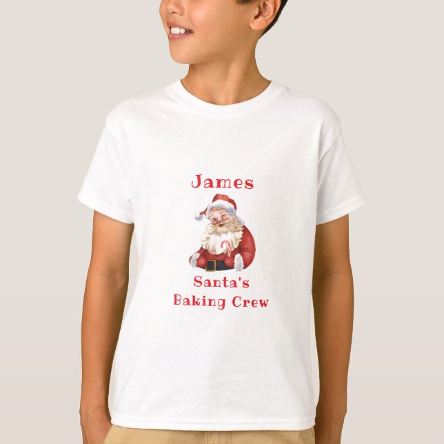Weihnachtskeks Backgebäck Crew Kinder T-Shirt (Vorderseite)
