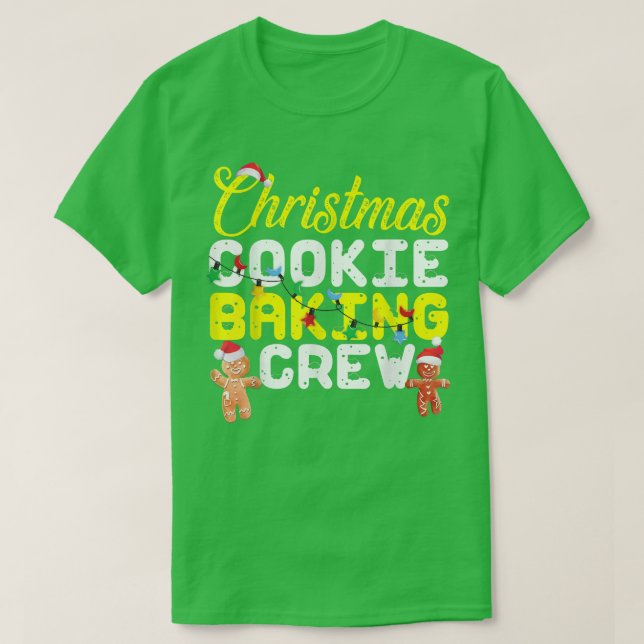 Weihnachtskeks Backgebäck Crew Lebkuchen Mann T-Shirt (Design vorne)
