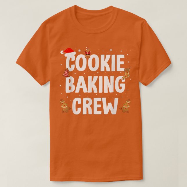 Weihnachtskeks Backgebäck Crew Urlaub Gebackenes K T-Shirt (Design vorne)