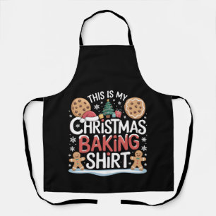 Weihnachtskeks Backgebäck Shirt Lebkuchen Bäcker Schürze